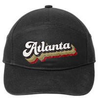 Atlanta Soccer Distressed Retro Baseball Script 404 United 7-Panel Snapback Hat