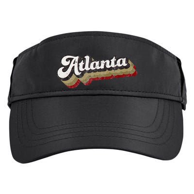 Atlanta Soccer Distressed Retro Baseball Script 404 United Adult Drive Performance Visor