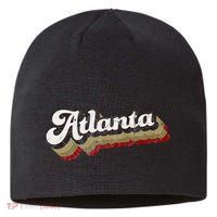 Atlanta Soccer Distressed Retro Baseball Script 404 United Sustainable Beanie