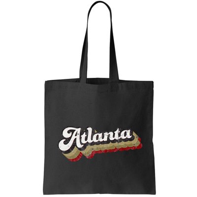 Atlanta Soccer Distressed Retro Baseball Script 404 United Bag