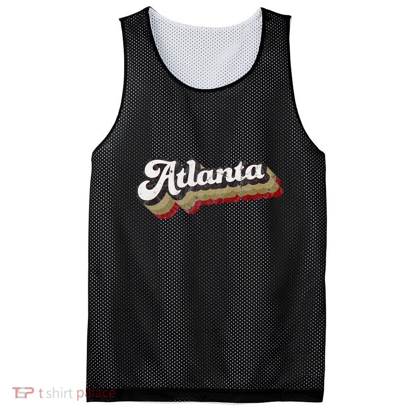 Atlanta Soccer Distressed Retro Baseball Script 404 United Mesh Reversible Basketball Jersey Tank
