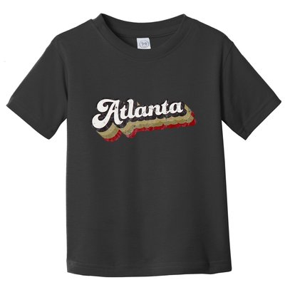 Atlanta Soccer Distressed Retro Baseball Script 404 United Toddler T-Shirt