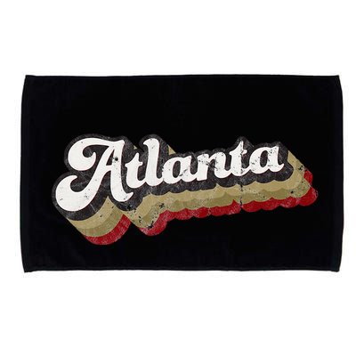 Atlanta Soccer Distressed Retro Baseball Script 404 United Microfiber Hand Towel