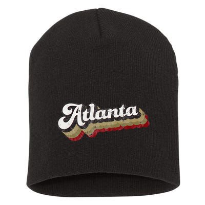Atlanta Soccer Distressed Retro Baseball Script 404 United Short Acrylic Beanie