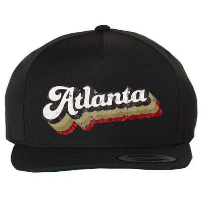 Atlanta Soccer Distressed Retro Baseball Script 404 United Wool Snapback Cap
