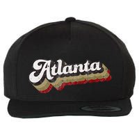 Atlanta Soccer Distressed Retro Baseball Script 404 United Wool Snapback Cap