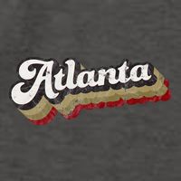 Atlanta Soccer Distressed Retro Baseball Script 404 United Vector Backpack