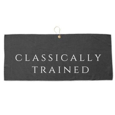 A Stylish Design That Says Classically Trained Gift Large Microfiber Waffle Golf Towel