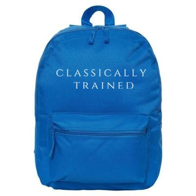 A Stylish Design That Says Classically Trained Gift 16 in Basic Backpack