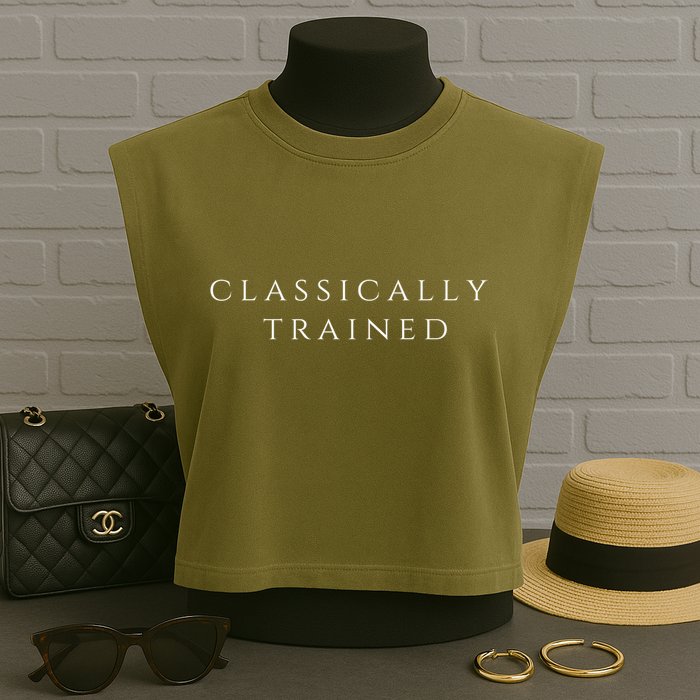 A Stylish Design That Says Classically Trained Gift Garment-Dyed Women's Muscle Tee