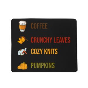 Autumn Season Essentials Graphic Mousepad