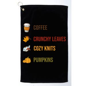 Autumn Season Essentials Graphic Platinum Collection Golf Towel