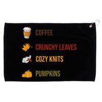 Autumn Season Essentials Graphic Grommeted Golf Towel