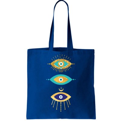 All Seeing Evil Eyes Yellow Eyelashes Curse Protection Gift Tote Bag