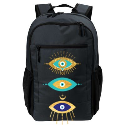 All Seeing Evil Eyes Yellow Eyelashes Curse Protection Gift Daily Commute Backpack