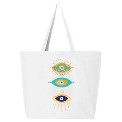 All Seeing Evil Eyes Yellow Eyelashes Curse Protection Gift 25L Jumbo Tote