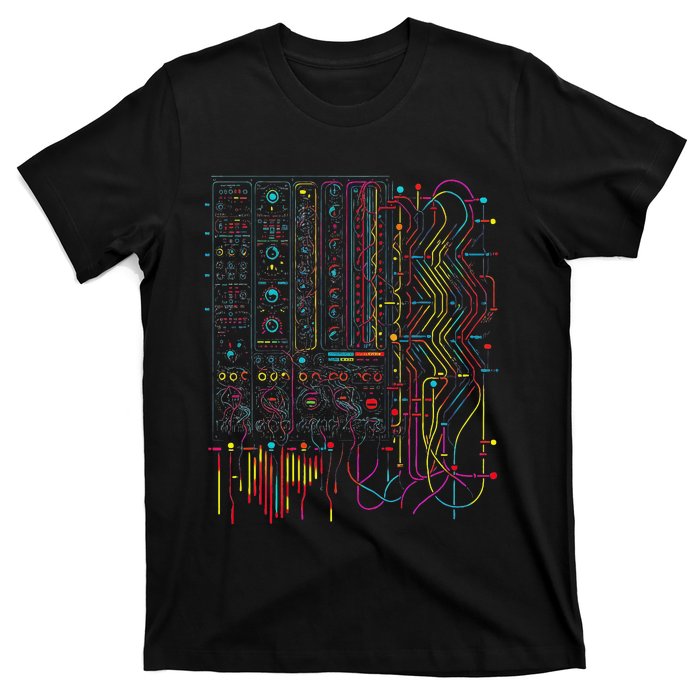 Analogue Synthesiser Electronic Music Modular Life T-Shirt