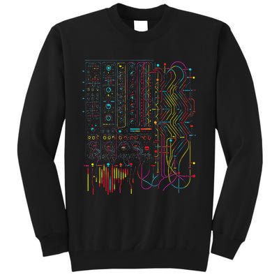 Analogue Synthesiser Electronic Music Modular Life Tall Sweatshirt