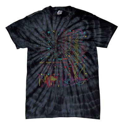 Analogue Synthesiser Electronic Music Modular Life Tie-Dye T-Shirt