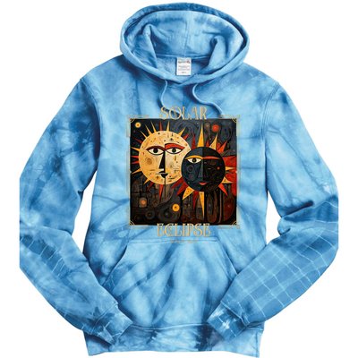 Art Solar Eclipse 2024 Sun Totality April 8th America Tie Dye Hoodie