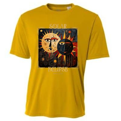 Art Solar Eclipse 2024 Sun Totality April 8th America Cooling Performance Crew T-Shirt