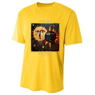 Art Solar Eclipse 2024 Sun Totality April 8th America Performance Sprint T-Shirt