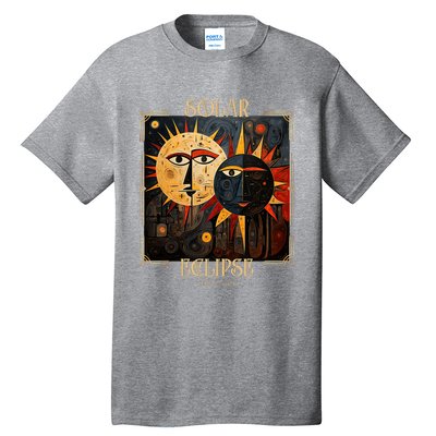 Art Solar Eclipse 2024 Sun Totality April 8th America Tall T-Shirt