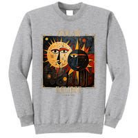 Art Solar Eclipse 2024 Sun Totality April 8th America Tall Sweatshirt