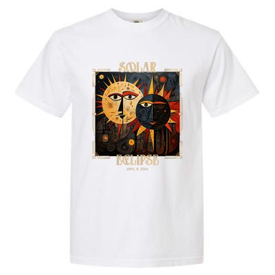 Art Solar Eclipse 2024 Sun Totality April 8th America Garment-Dyed Heavyweight T-Shirt