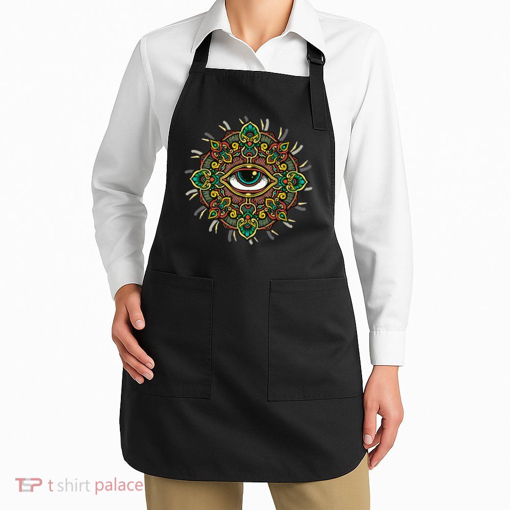 All Seeing Eye Flower Apron