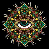All Seeing Eye Flower Sustainable Bucket Hat