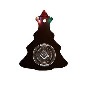 All Seeing Eye Emblem Ceramic Tree Ornament