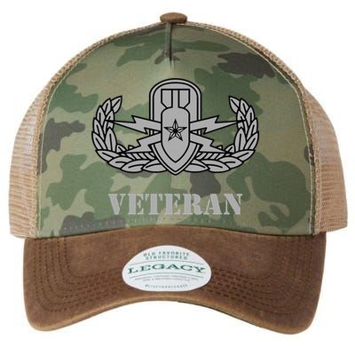 Army Senior Explosive Ordinance Disposal Badge Eod Veteran Legacy Tie Dye Trucker Hat