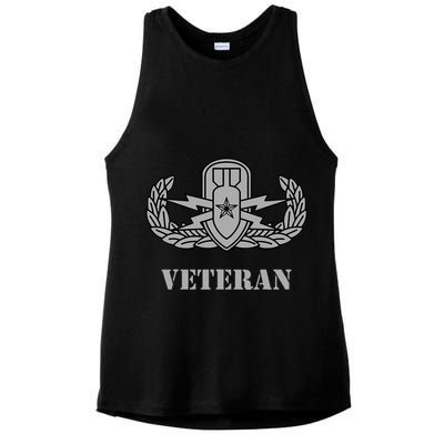 Army Senior Explosive Ordinance Disposal Badge Eod Veteran Ladies PosiCharge Tri-Blend Wicking Tank