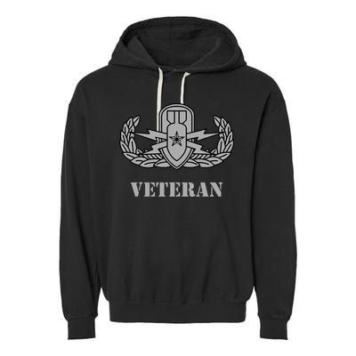 Army Senior Explosive Ordinance Disposal Badge Eod Veteran Garment-Dyed Fleece Hoodie