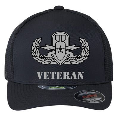 Army Senior Explosive Ordinance Disposal Badge Eod Veteran Flexfit Unipanel Trucker Cap