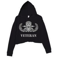 Army Senior Explosive Ordinance Disposal Badge Eod Veteran Crop Fleece Hoodie
