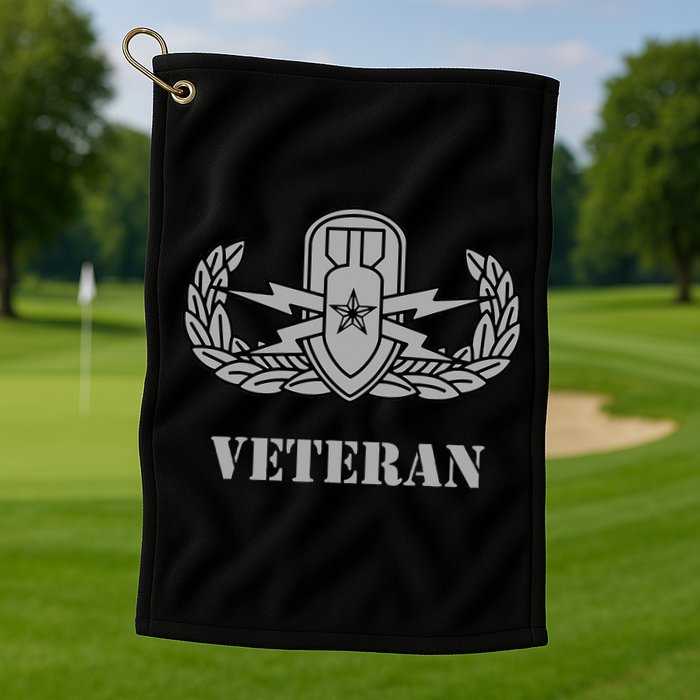 Army Senior Explosive Ordinance Disposal Badge Eod Veteran Golf Towel