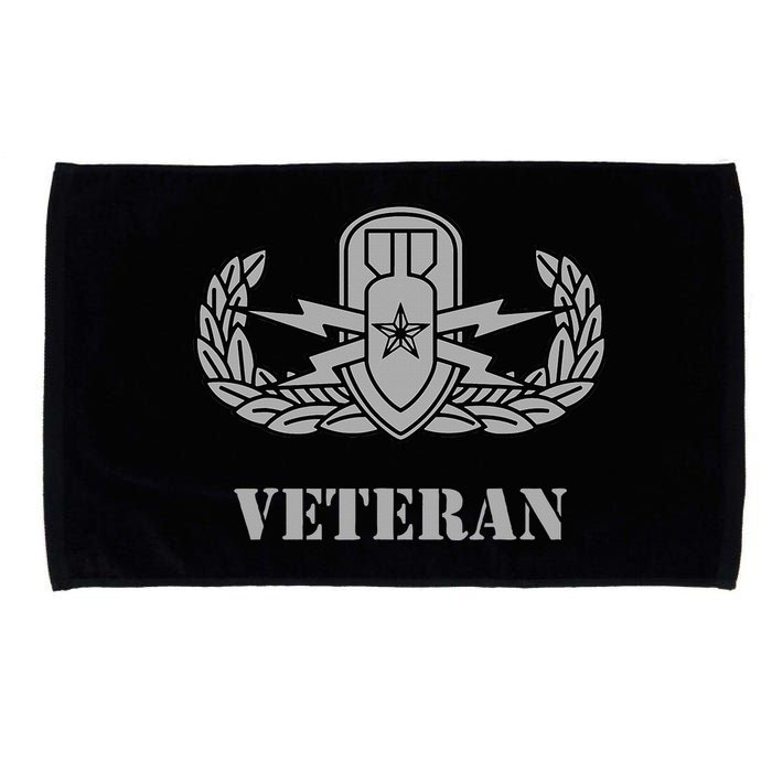 Army Senior Explosive Ordinance Disposal Badge Eod Veteran Microfiber Hand Towel
