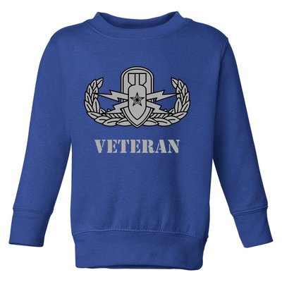 Army Senior Explosive Ordinance Disposal Badge Eod Veteran Toddler Sweatshirt