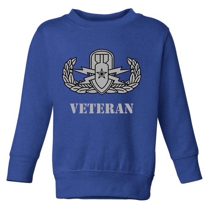 Army Senior Explosive Ordinance Disposal Badge Eod Veteran Toddler Sweatshirt