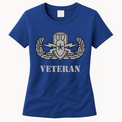Army Senior Explosive Ordinance Disposal Badge Eod Veteran Womens T-Shirt