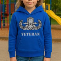 Army Senior Explosive Ordinance Disposal Badge Eod Veteran Kids Hoodie