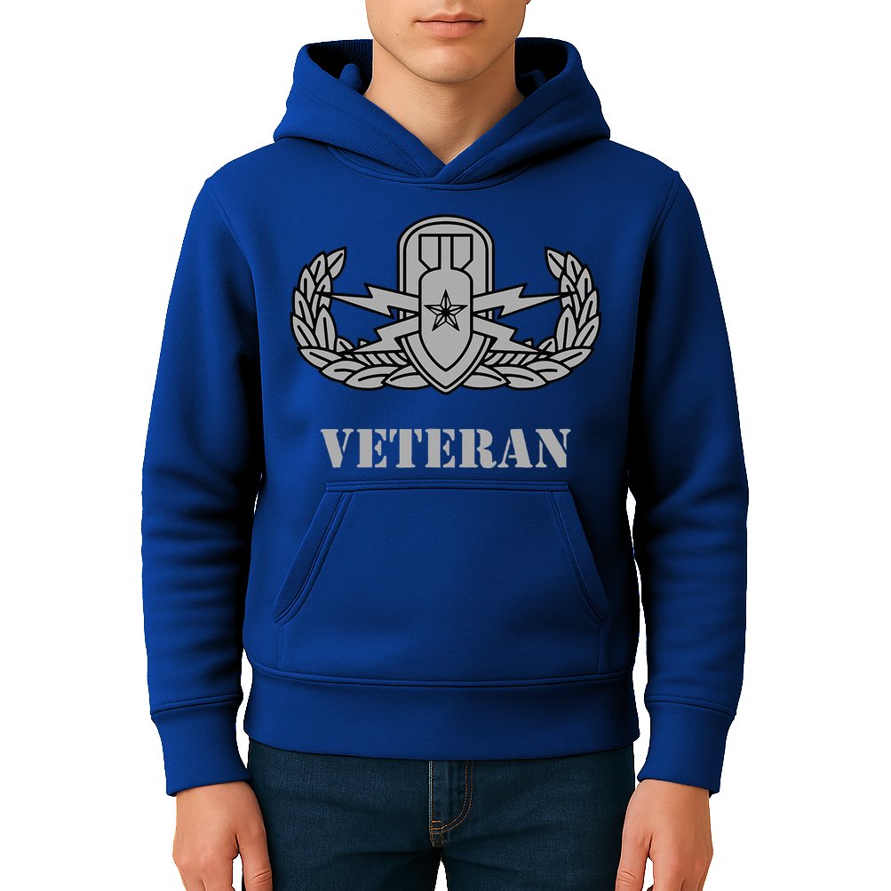 Army Senior Explosive Ordinance Disposal Badge Eod Veteran Kids Hoodie