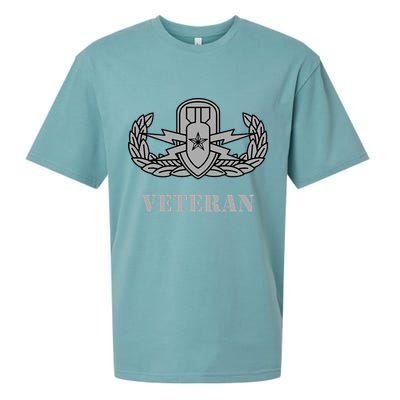 Army Senior Explosive Ordinance Disposal Badge Eod Veteran Sueded Cloud Jersey T-Shirt