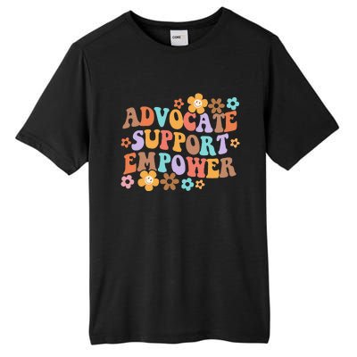 Advocate Support Empower Groovy Social Worker Tall Fusion ChromaSoft Performance T-Shirt