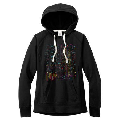 Analogue Synthesiser Electronic Music Modular Life Women's Fleece Hoodie