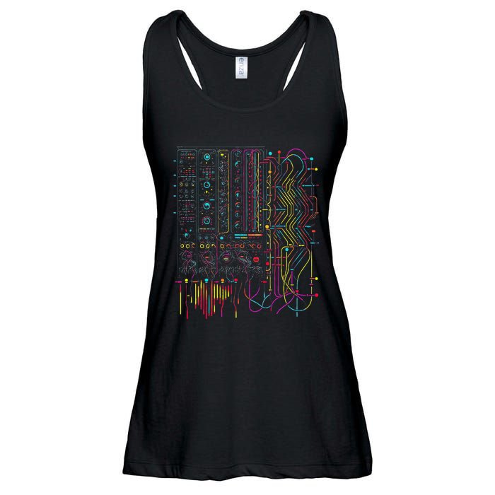 Analogue Synthesiser Electronic Music Modular Life Ladies Essential Flowy Tank