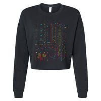 Analogue Synthesiser Electronic Music Modular Life Cropped Pullover Crew