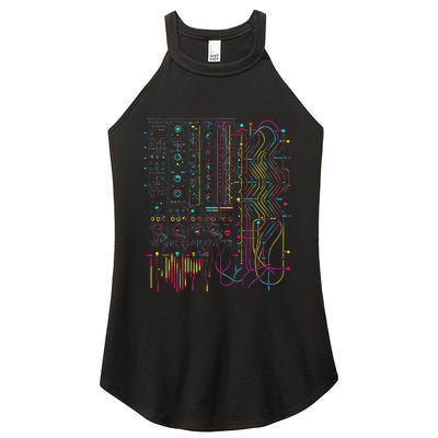 Analogue Synthesiser Electronic Music Modular Life Women's Perfect Tri Rocker Tank